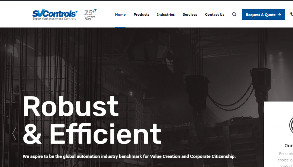S V Controls' New & Improved Web Site Now Live